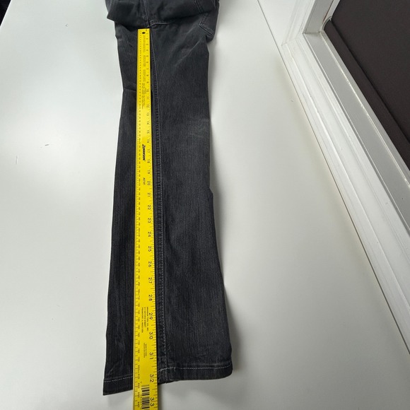 Exhibit Jeans Mens 50 (33x32.25) Slim‎ Fit Black Fade Made in Italy Tapered - Picture 11 of 16